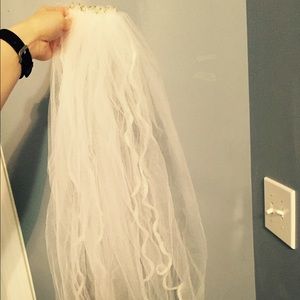 One of a kind lace veil!