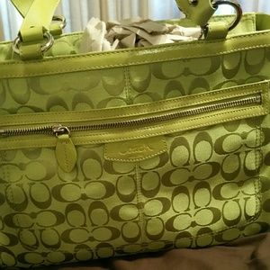 Green Coach Purse