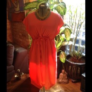 Orange Maternity Dress