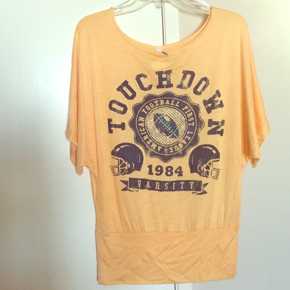 Football touchdown women's top