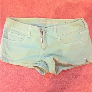 Mint green shorts