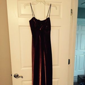 Elegant copper evening dress!