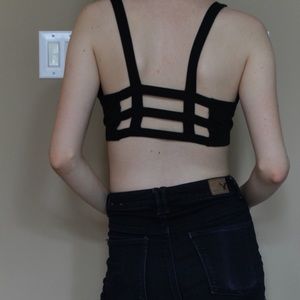 Cage back bralette