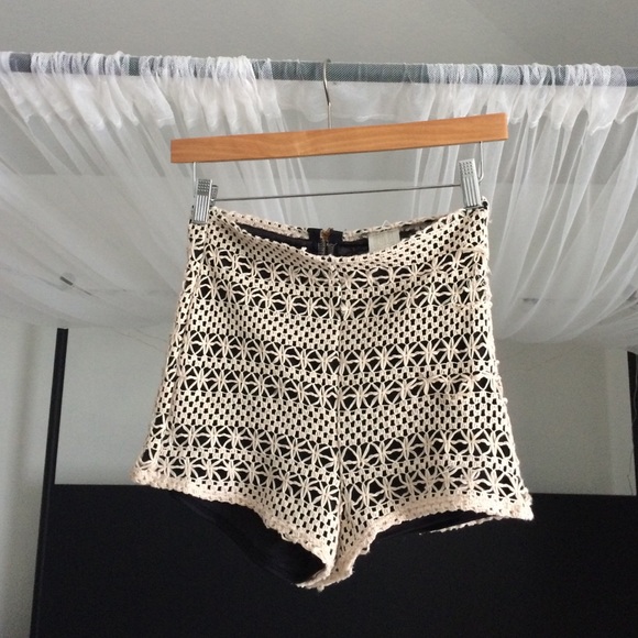 🐚🌊 HIGH WAISTED CROCHET SHORTS🌊🐚