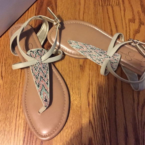 Beaded Jessica Simpson Sandals