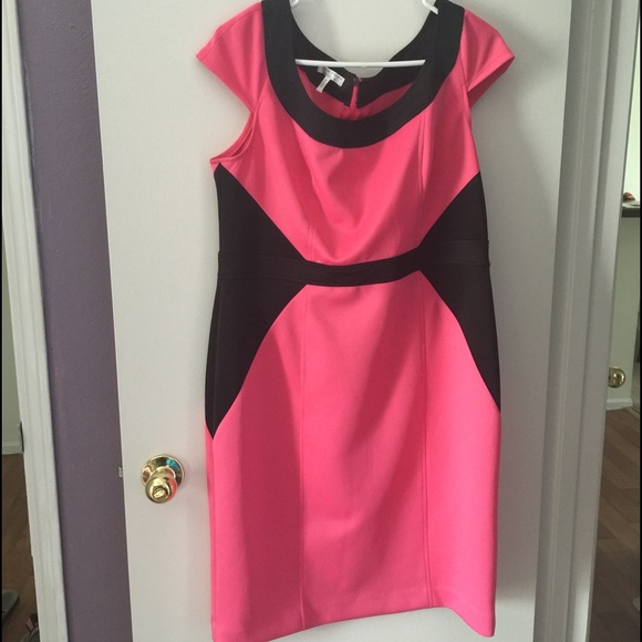 pink and black club dresses