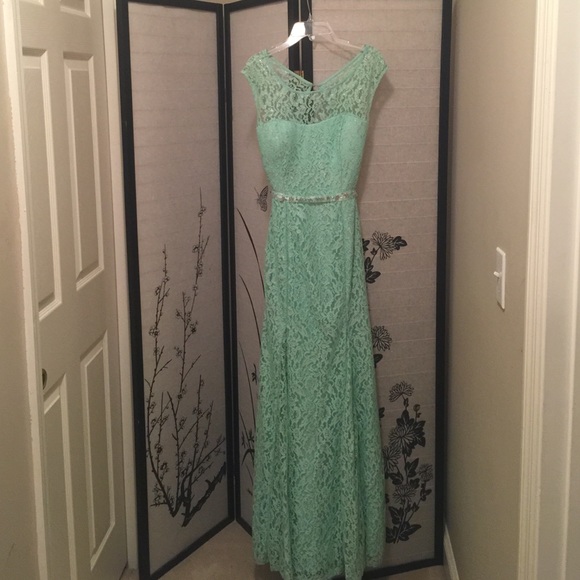 Beautiful Mint Green Lace Formal