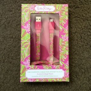 Lilly Pulitzer USB Charging Cable for iPhones 5&6