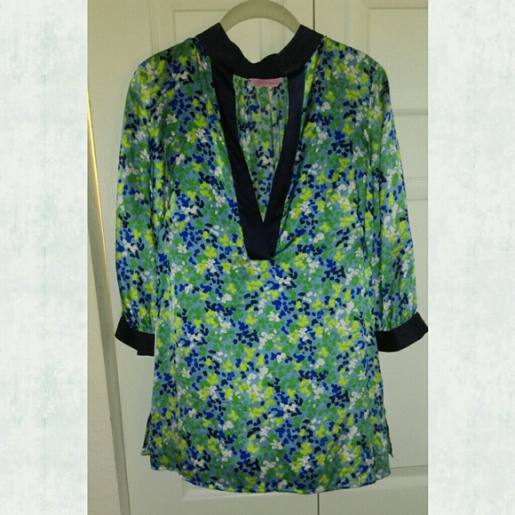 Lilly hammered silk top