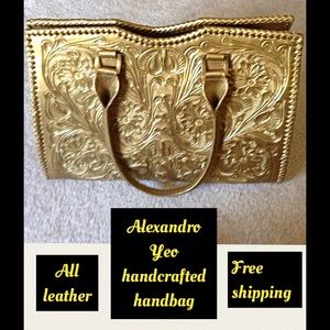 Alexandro Yeo all leather handcrafted handbag