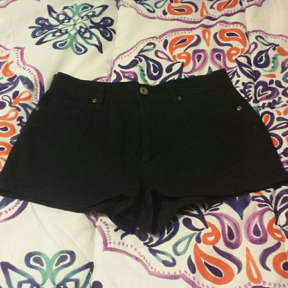 Black high waisted shorts