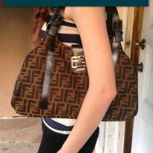Medium size authentic fendi handbag