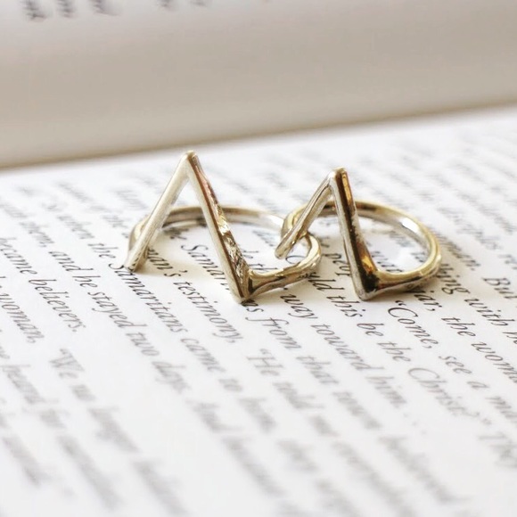 Jewelry - geometric • triangle • angle • rings