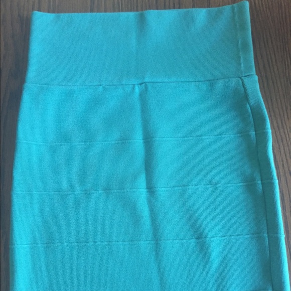 Teal bodycon skirt