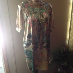 Satin dress size medium