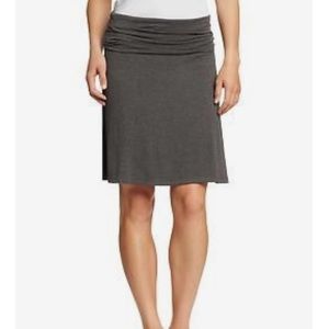 Foldover Waist Jersey Skirt