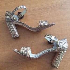 Max Studio Reptile Print Heels