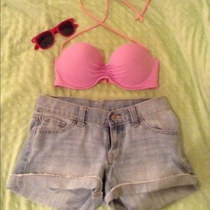 Victoria secret pink and orange bikini top