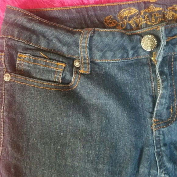 Wax Jeans Dark blue Denim skinny Jean's - Picture 2 of 3