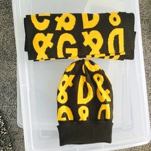 D&G scarf + beanie