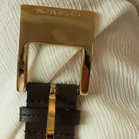 Authentic MK brown leather belt