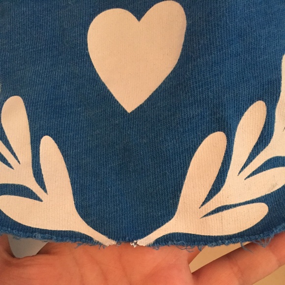 PINK Victoria's Secret Blue Crop Sweater Large - Picture 2 of 4