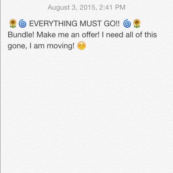 EVERYTHING MUST GO!! 🌀🌻🌿