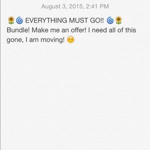 EVERYTHING MUST GO!! 🌀🌻🌿