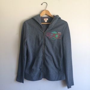 (!!!) Grey Peace Sign Hoodie