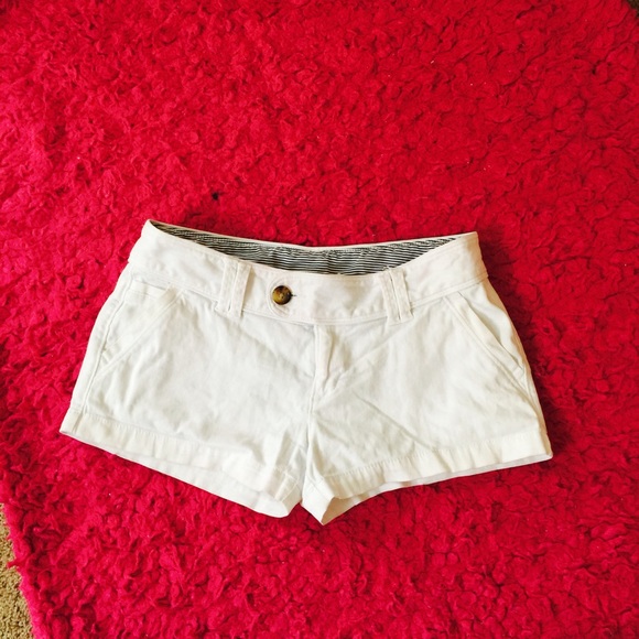 Plain white shorts