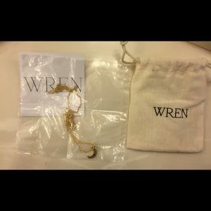 Wren 14kt gold and black sapphire necklace