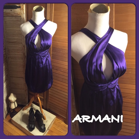 Armani Exchange Dresses & Skirts - SALE🌷2-ARMANI EXCHANGE PURPLE SILK COCKTAIL DRESS