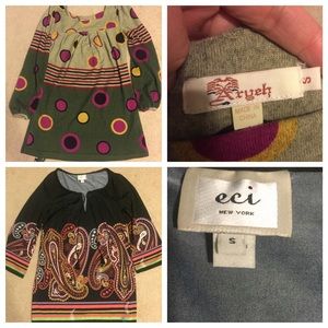 Tunics Dresses. Selling both together. Size small.