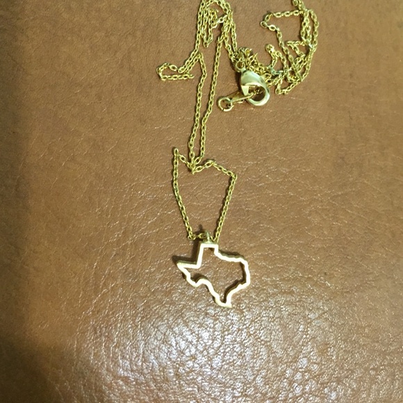 Texas outline necklace