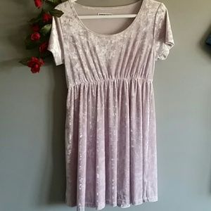Velvet babydoll dress