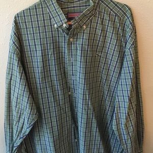 Vineyard Vines XXL Green Check Button Down