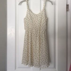 Polka dot chiffon dress