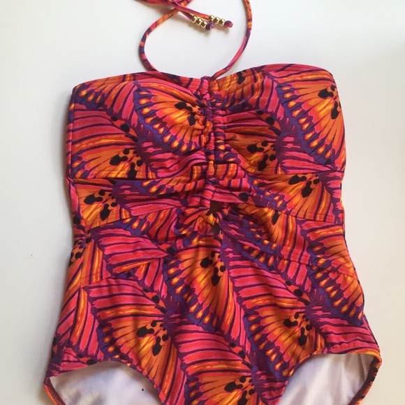 Vibrant Butterfly Swim Suit