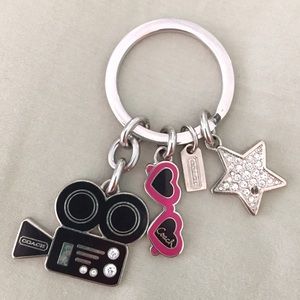 Coach charm key-ring