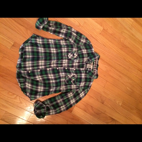 Old navy button down shirt with roll up sleeves