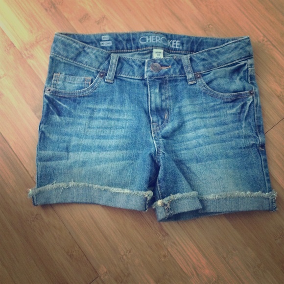 Denim shorts