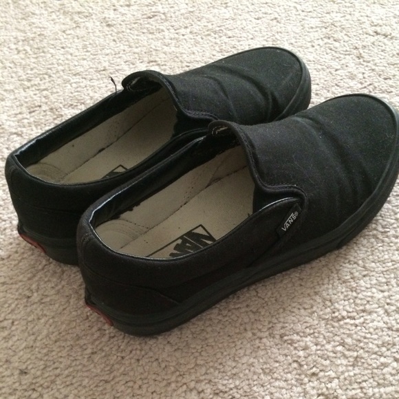 Black slip on vans