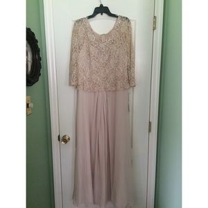 Karen Miller 1 pc. gown, sequined top (cream)