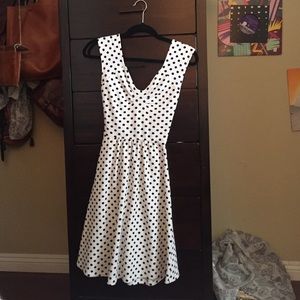 Anthropologie polka dot dress