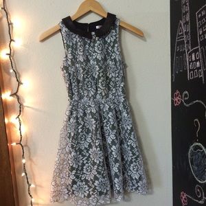 Black and White Lace Dress