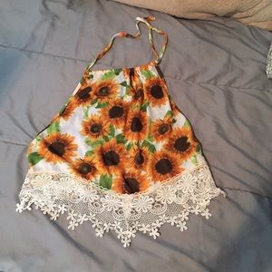 Floral halter