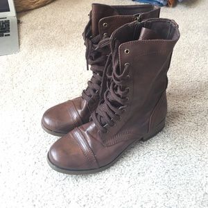 Brown Mossimo Combat Boots