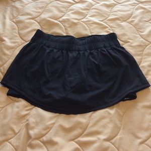 lululemon athletica tennis/run/bike skirt black