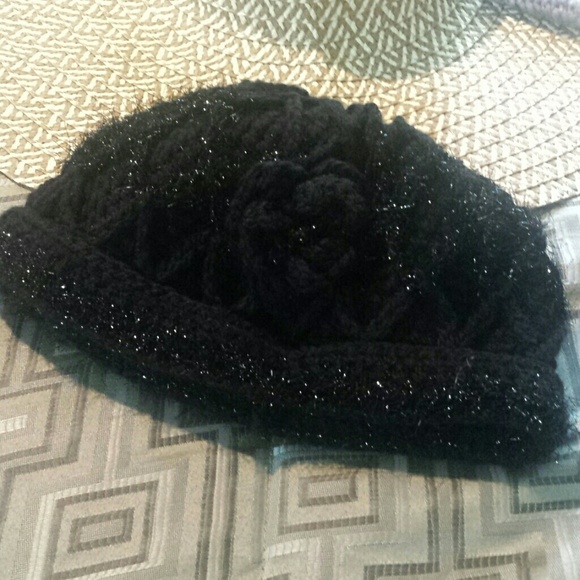 Black with flower and some shine on black