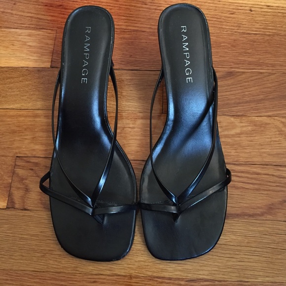 Rampage black low-heel sandals